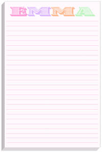 Wide Letters Notepad