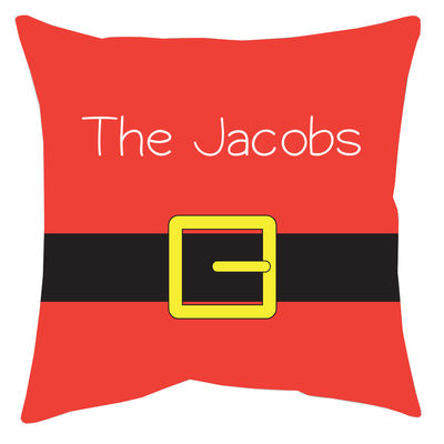 Santa Belt Accent Pillow