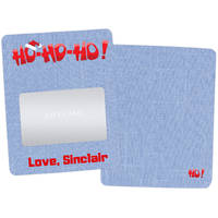 Ho Ho Ho Blue Gift Card Holders
