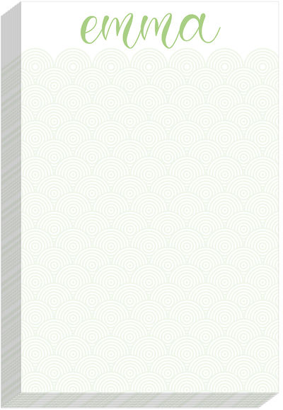 Scallop Green Notepad