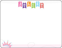 Crown Banner Flat Note Card