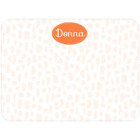 Cheetah Orange Note Card
