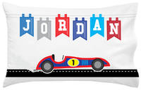 Racecar Banner Pillowcase