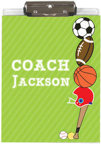 Coach Sports II Acrylic Clipboard