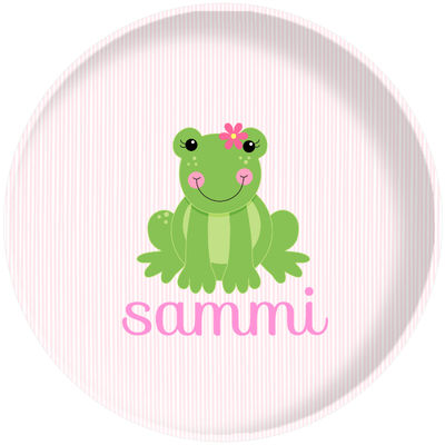 Girly Frog Plate