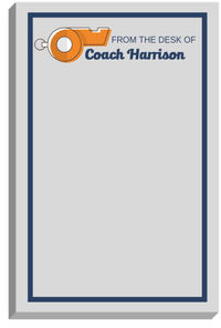 Coach Whistle Notepad