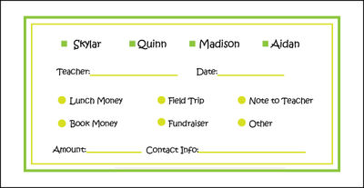 Green Money Envelope