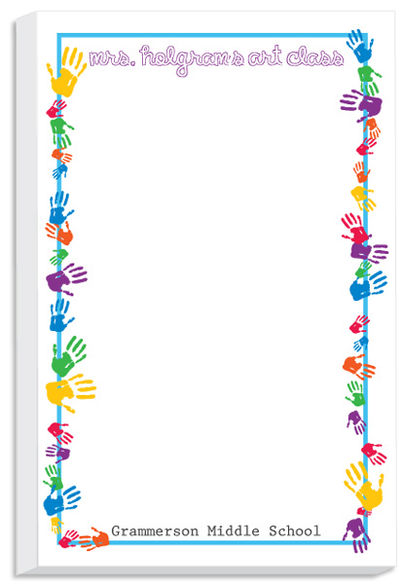 Colorful Hands Notepad