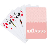 Scallop Pink Playing Cards