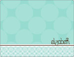 Mint Chocolate Circles Note Card