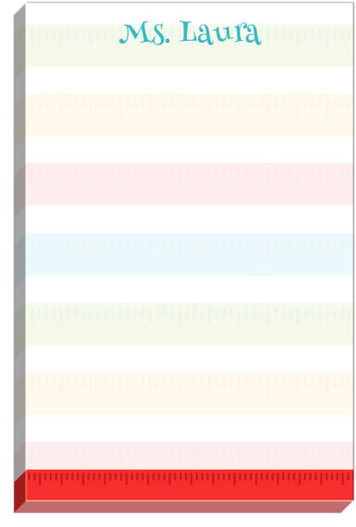 Multi Color Ruler Shade Notepad