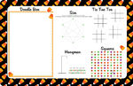 Candy Corn Dry Erase Placemat