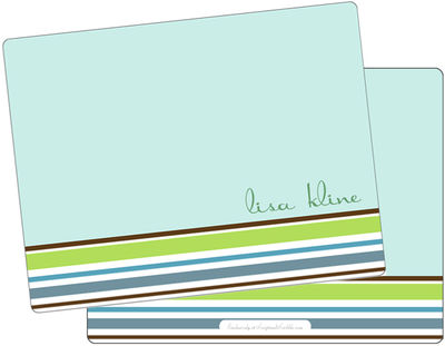 Stripes Seafoam Note Card