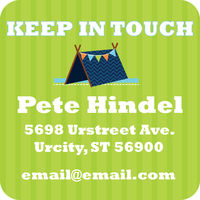 Blue Tent Calling Card