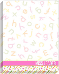 Neon Letters Large Notepad
