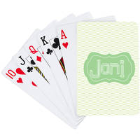 Rattan Green Playing Cards