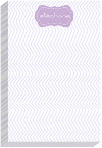 Monochromatic Chevron Lavender Notepad