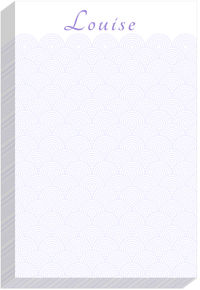 Scallop Purple Notepad