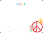 Polka Dot Peace Note Card