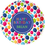 Birthday Balloons Primary Colors Placemat