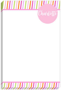 Candy Stripe Notepad
