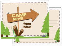 This Way to Camp Fill-in Card