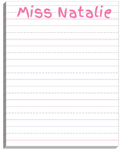 Kinder Stripes Large Notepad