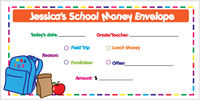 School Days Money Envelope