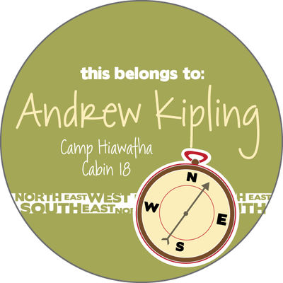 Compass Camp Stickers
