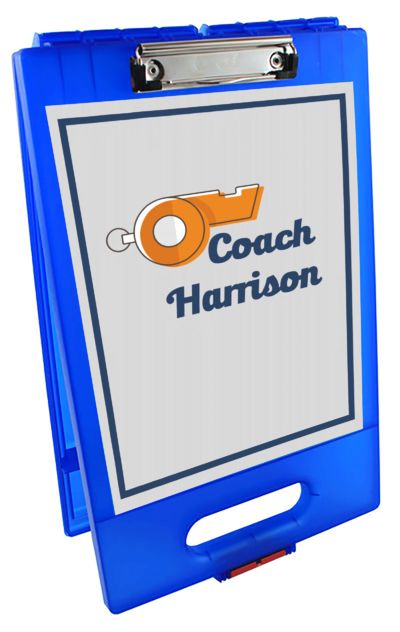 Coach Whistle Clipboard Storage Case