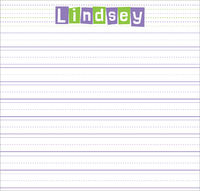 Letter Shape Lavender Writing Board