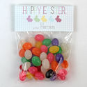 Bunny Line Blue Easter Candy Bag Toppers