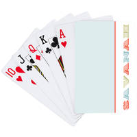 Letters Teal Playing Cards