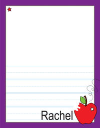An Apple A Day Kindergarten Drawing Pad