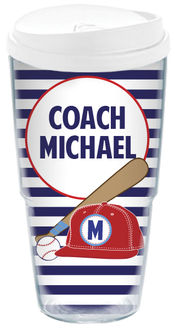 Baseball Coach Acrylic Travel Cup