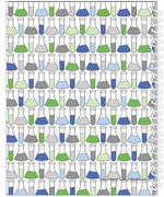 Colorful Beakers I Blue Notebook