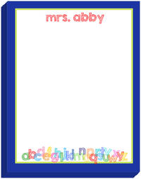 ABC Letters Large Notepad