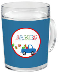 Gift Truck Blue Acrylic Mug