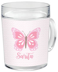 Pink Butterfly Too Acrylic Mug