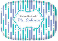 Lilac And Turquoise Teacher Platter
