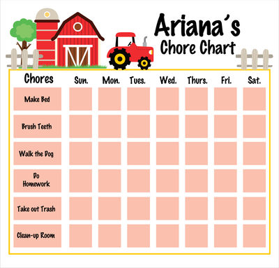 Barnyard Chore Board