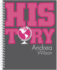 History Pink Notebook