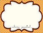 Chocolate Orange Frame Note Card