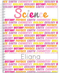 Colorful Science II Pink Notebook