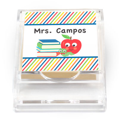 Colorful Bookworm Sticky Note Holder