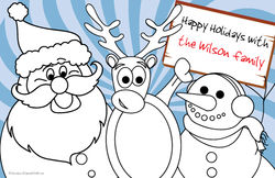 Holiday Trio Paper Placemats