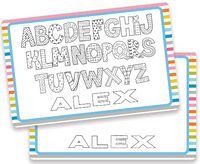 Letters Dry Erase Placemat