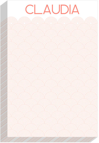 Scallop Orange Notepad