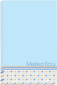 Blue Cafe Harlequin Notepad
