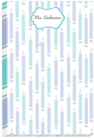 Lilac And Turquoise Notepad